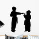 Silhouette with Clipping Path Wall Mural