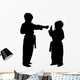 Silhouette with Clipping Path Wall Mural