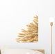 ripe ears of barley isolated on white Wall Decal