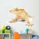 Crested gecko on white background. Wall Decal
