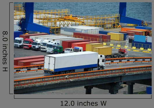 White Truck Transport Container