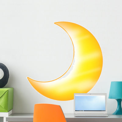 Moon Wall Decal shown on a wall