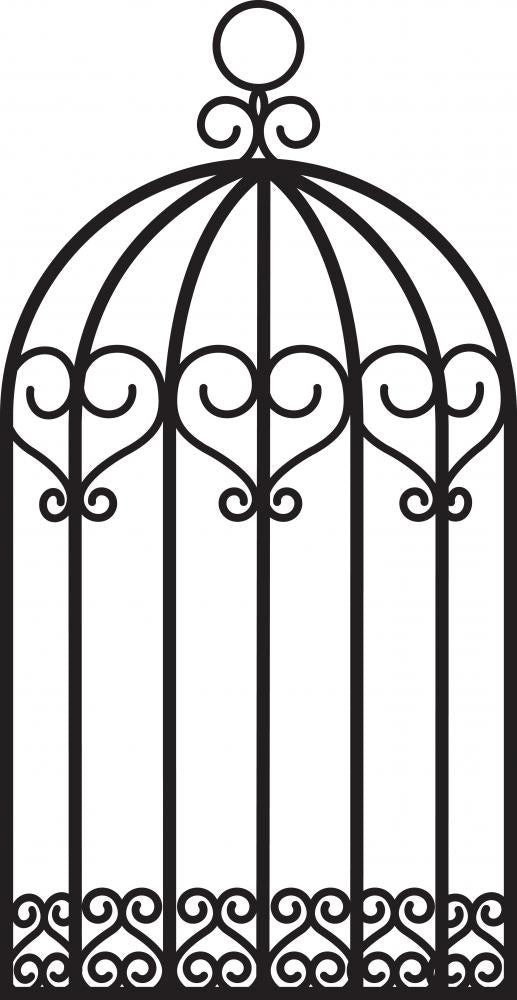 Bird Cage Wall Decal