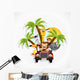 animals in the car Wall Decal