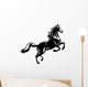 rearing horse black white Wall Decal