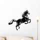 rearing horse black white Wall Decal