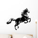 rearing horse black white Wall Decal
