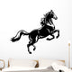 rearing horse black white Wall Decal