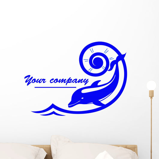 Dolphin Logo Wall Mural