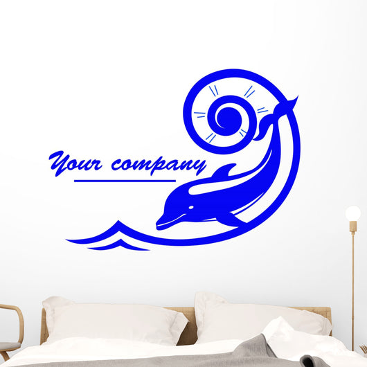 Dolphin Logo Wall Mural