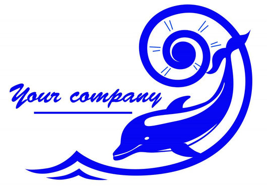 Dolphin Logo Wall Mural