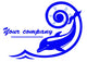 Dolphin Logo Wall Mural
