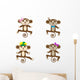 Funny Dancing Monkey Wall Mural