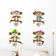 Funny Dancing Monkey Wall Mural