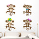 Funny Dancing Monkey Wall Mural