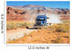 Semi-truck driving across the desert Wall Mural