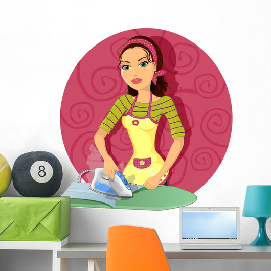 Woman Ironing