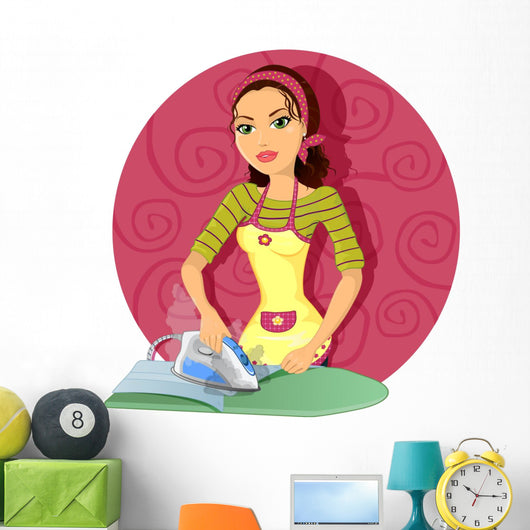 Woman Ironing