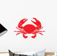 Red Crab Wall Decal