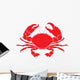 Red Crab Wall Decal