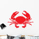 Red Crab Wall Decal