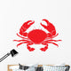 Red Crab Wall Decal