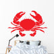 Red Crab Wall Decal