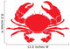 Red Crab Wall Decal