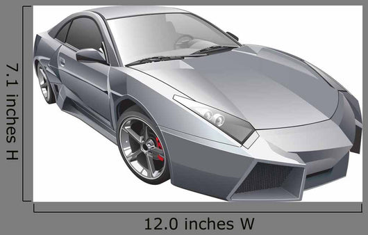 Futuristic Car Wall Decal