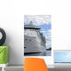 Huge luxury cruise ship left side Wall Mural