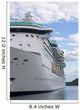 Huge luxury cruise ship left side Wall Mural