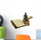 Kerosene Lamp and Books Wall Decal