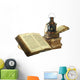 Kerosene Lamp and Books Wall Decal