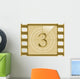 Three - Film Countdown Wall Decal