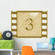 Three - Film Countdown Wall Decal