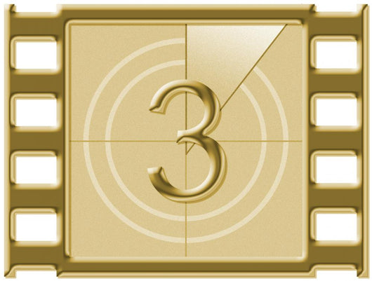Three - Film Countdown Wall Decal