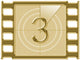 Three - Film Countdown Wall Decal