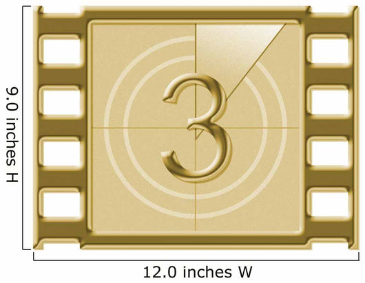 Three - Film Countdown Wall Decal