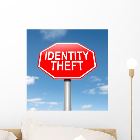 Identity theft concept. Wall Mural