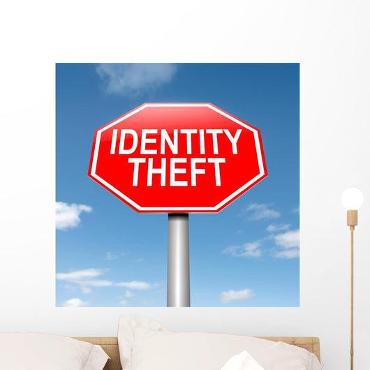 Identity theft concept. Wall Mural