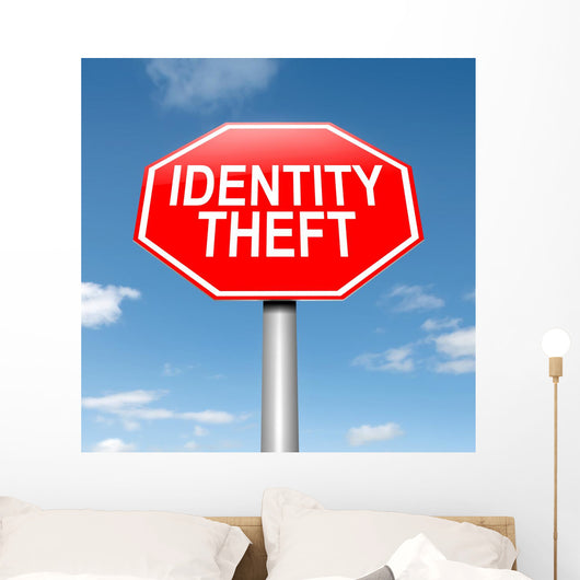 Identity theft concept. Wall Mural