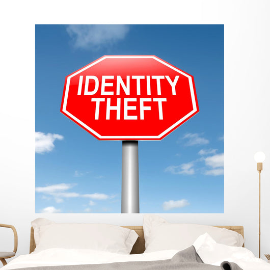 Identity theft concept. Wall Mural