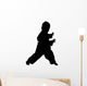Clipping Path of Martial Arts Boy Wall Decal