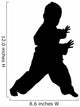 Clipping Path of Martial Arts Boy Wall Decal