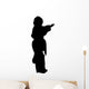 Silhouette with Clipping Path Wall Mural