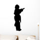 Silhouette with Clipping Path Wall Mural