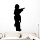 Silhouette with Clipping Path Wall Mural