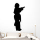 Silhouette with Clipping Path Wall Mural