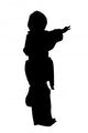 Silhouette with Clipping Path Wall Mural