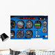 Instrument panel of a small airplane. Wall Mural